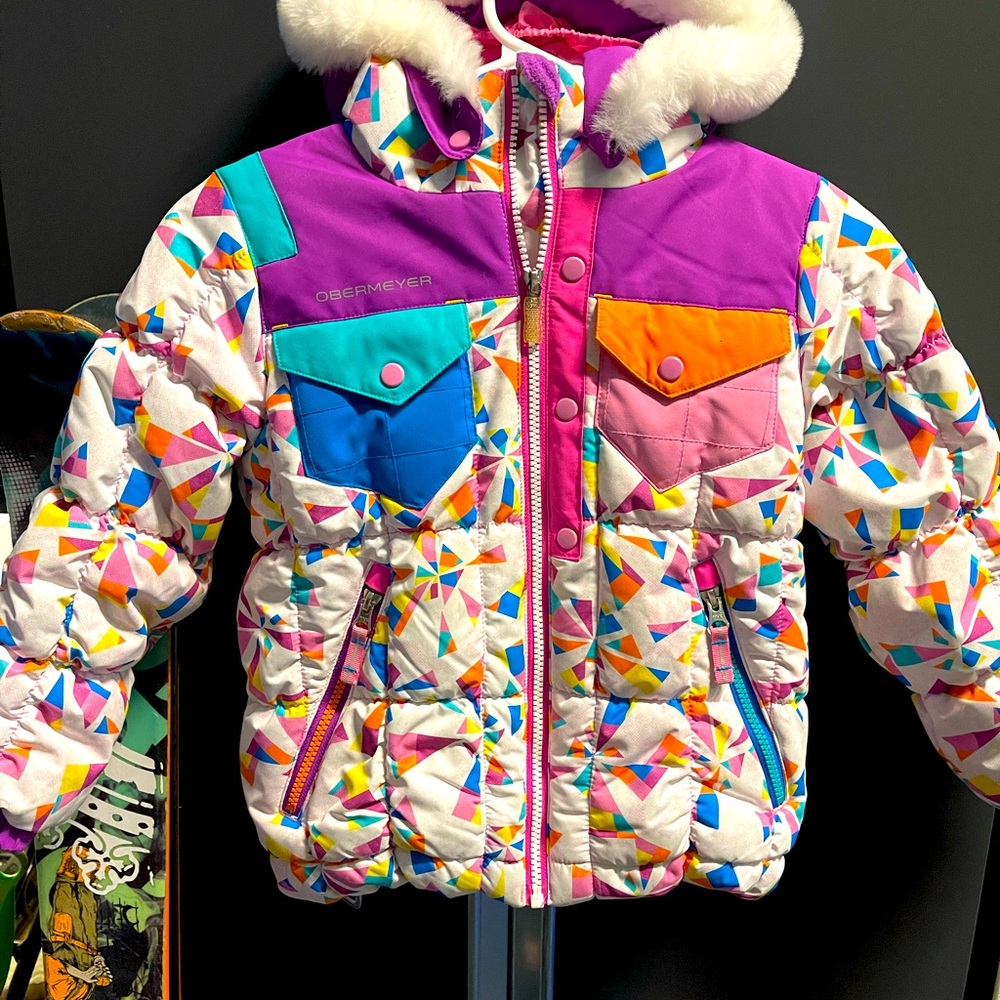 Girls Obermeyer I-Grow ski jacket size 6